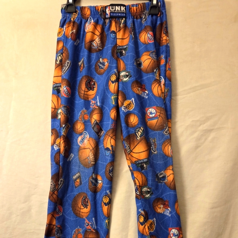 Vintage UNK NBA Youth Sleepwear Pants – 90s 00s Retro Team Logos Basketball